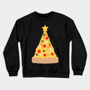 Pizza christmas tree Crewneck Sweatshirt